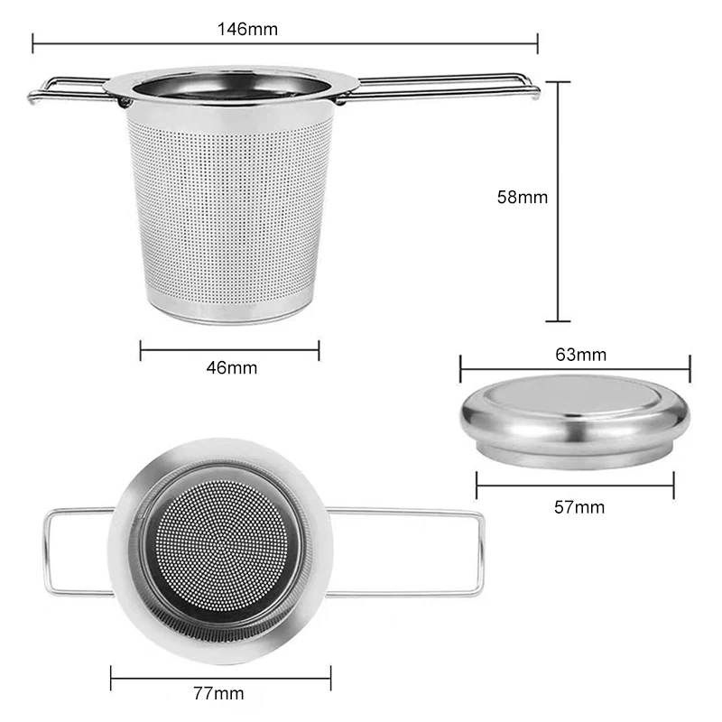 SUBADA Stainless Steel Filter Paperless Stainless Steel Pour Over Coffee Filter – Reusable Stainless Steel Filter