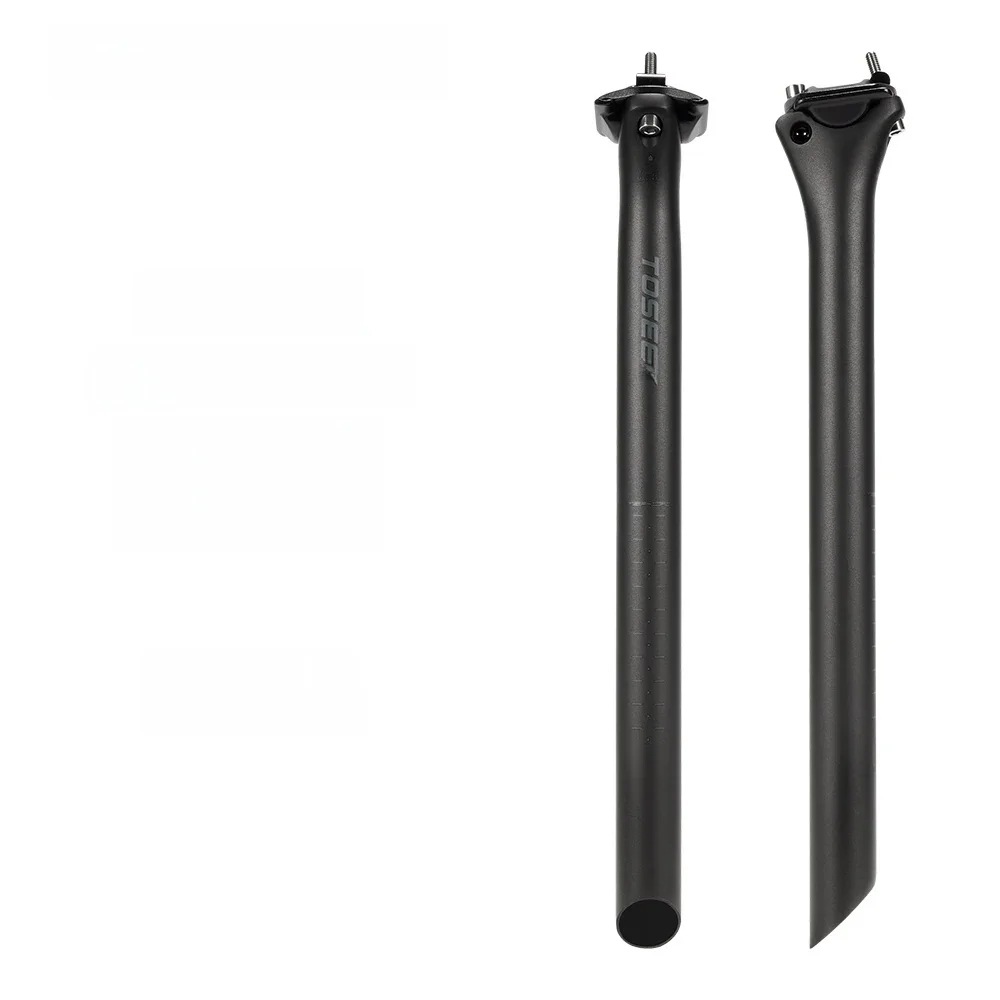 Toseek C70 Carbon Zadelpen Lichtgewicht 27.2 31.6Mm Lengte 350/400Mm Matzwarte Mtb Racefiets Seat Post Seat Tube Fietsonderdelen - afbeelding 2