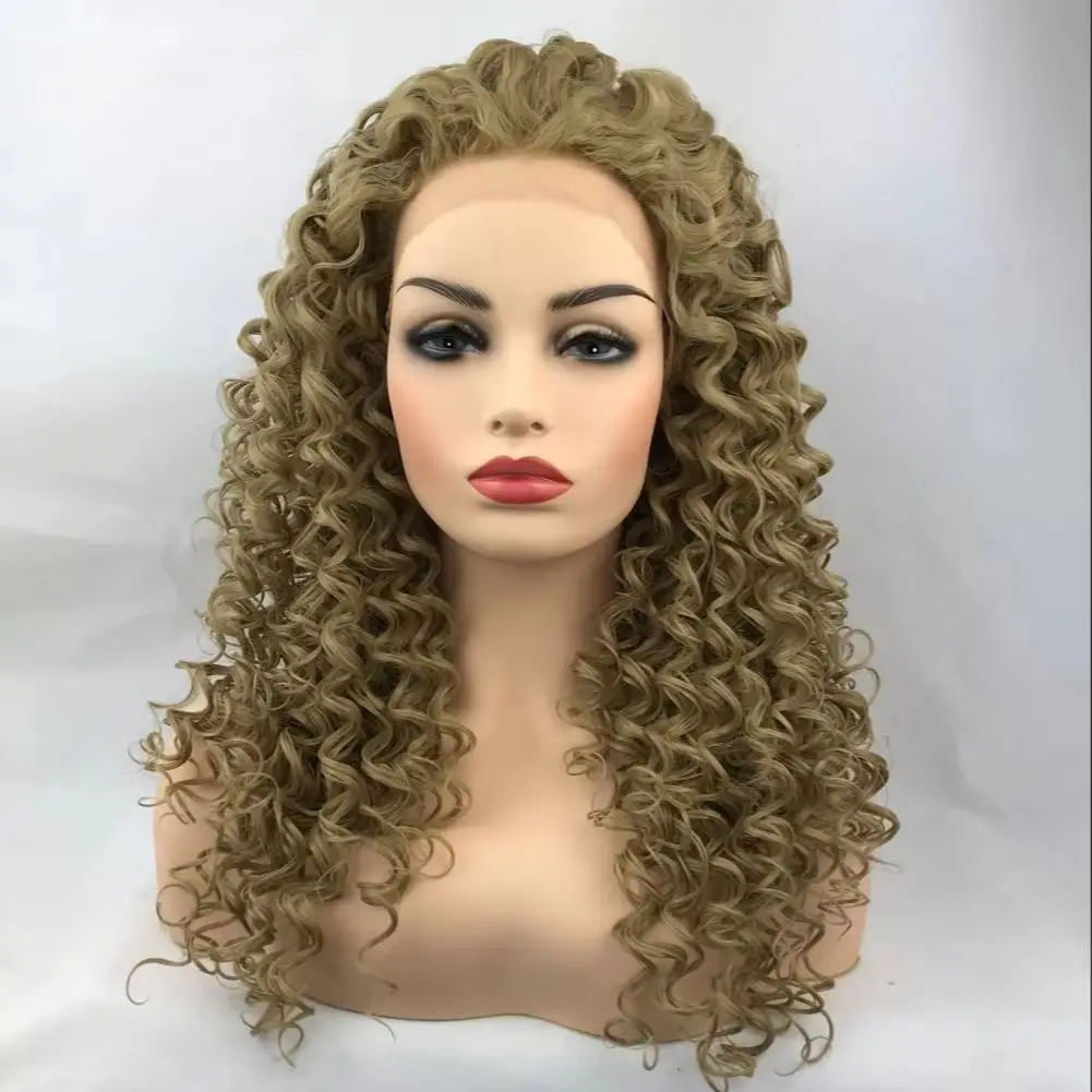 fashiomag-afro-long-kinky-curly-ash-blonde-24-lace-front-heat-resistant-fiber-wigs-women-soft-naturall