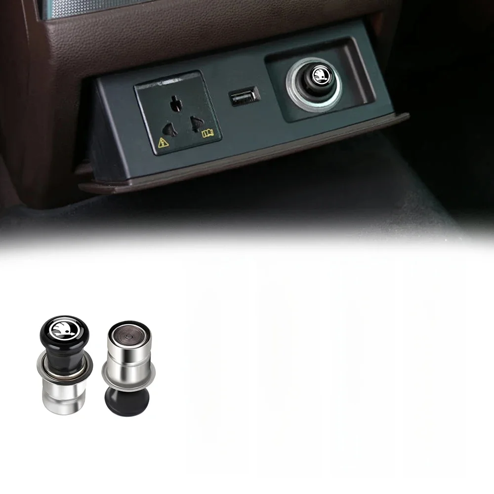 Prise allume-cigare universelle, accessoires de voiture, pour Skoda Octavia Rapid Fabia Superb Kodiaq Scala Karoq Kamiq VRS VII S