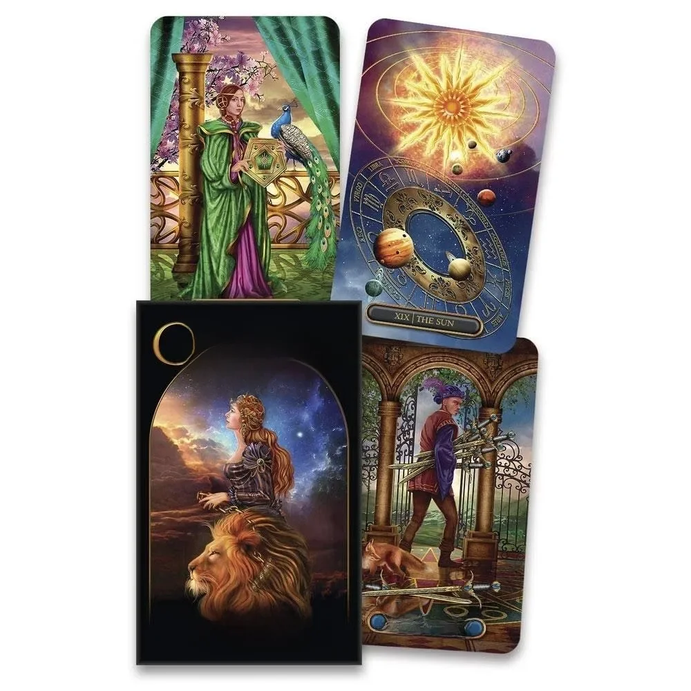 Cartes de tarot dorées, paquet de 78 cartes, 10.3x6cm