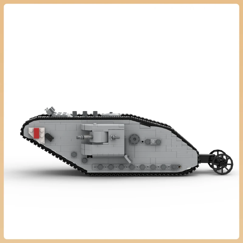 

Военная боевая серия WW1, MOC, строительный блок, Великобритания MARK 1, танк, армейское оборудование Великобритании, технология, коллекция кирпичей, игрушки, подарки