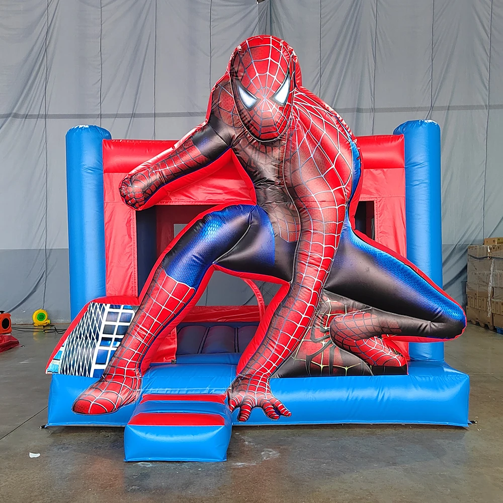 Stock 13ft 3D Cartoon Commercial Grade Inflatable Bounce House with inside Pillar For Kids   Outdoor Indoor Birthday Party, Rent