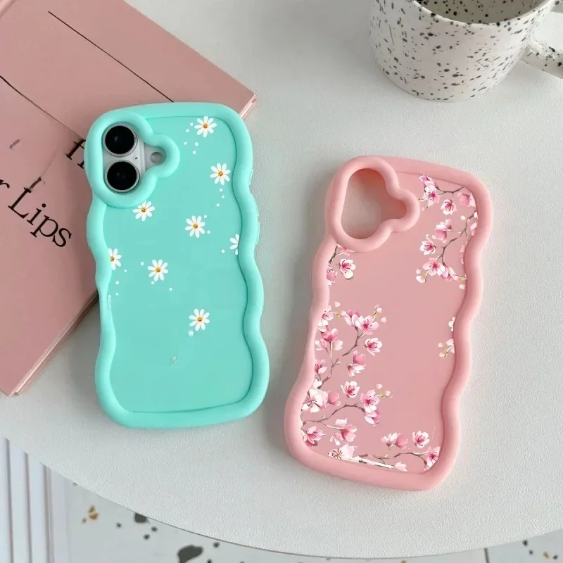 Étui à fleurs de marguerite pour Samsung Galaxy A55 A54 5G A15 A16 A25 A34 A53 A14 A36 A35 A23 A24 S25 S24 Ultra S23 S22 Plus S20 FE Capa