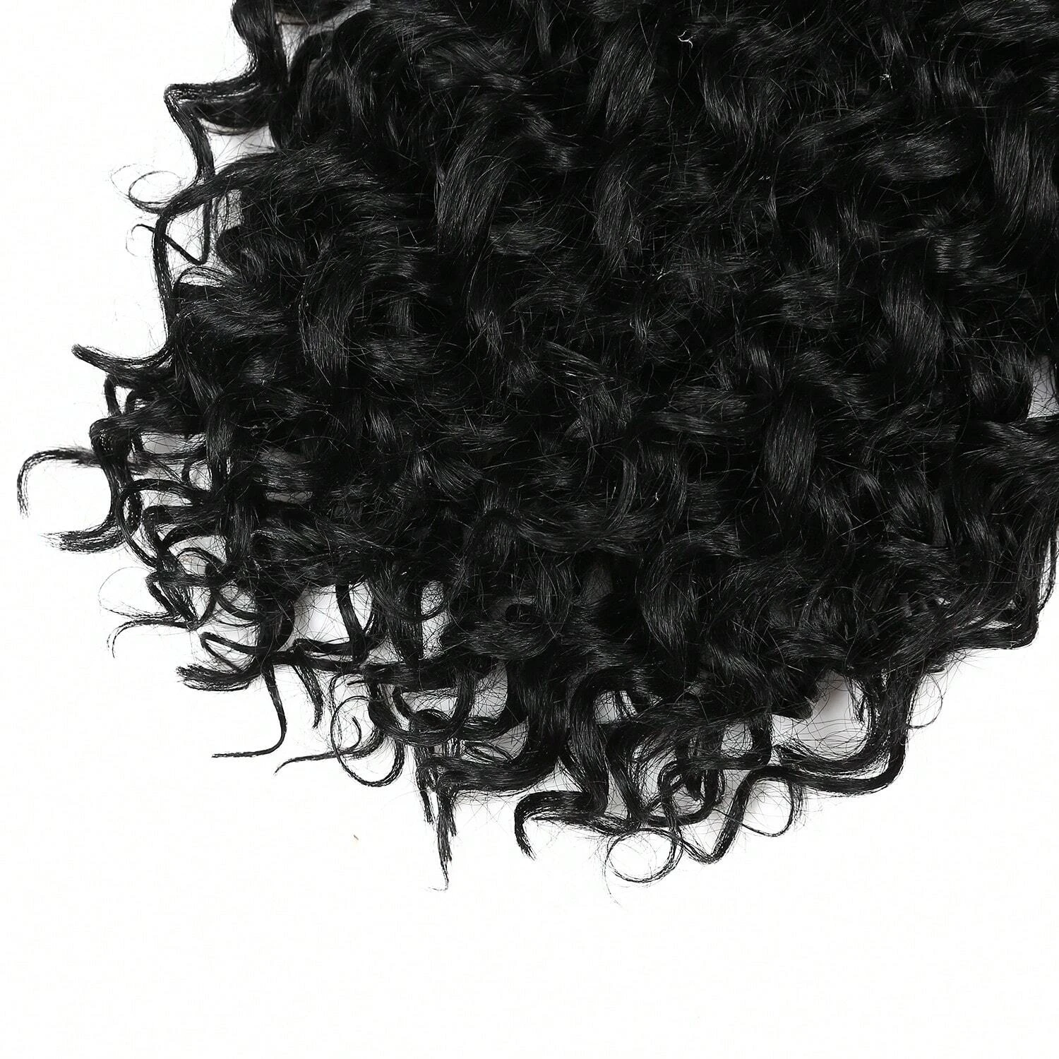 Drawstring Ponytail Human Hair Deep Wave Ponytail Extension Curly Wave Natural Color Brazilian Human Hair Ponytail