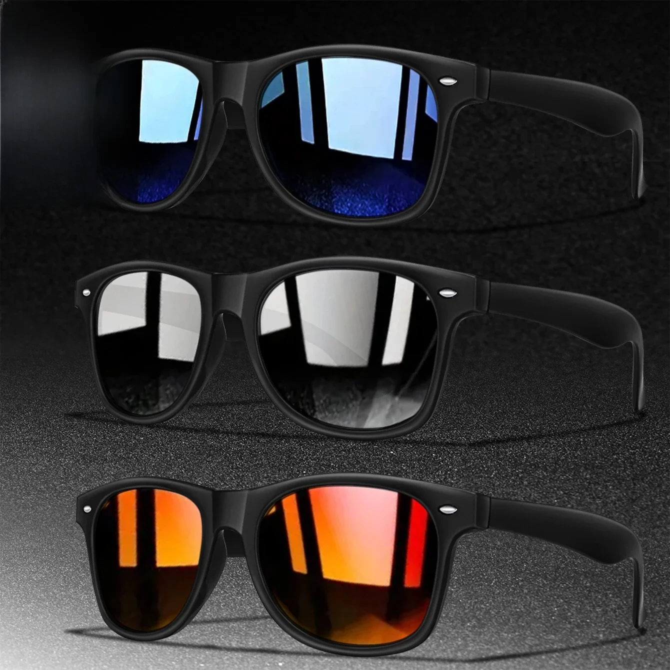 AliExpress TAMWY 1pair/3 Pairs Cycling Sports Driver's Retro Men Women Sunglasses Female Brand Design Fishing Eyewear Shades Oculos De Sol UV400
