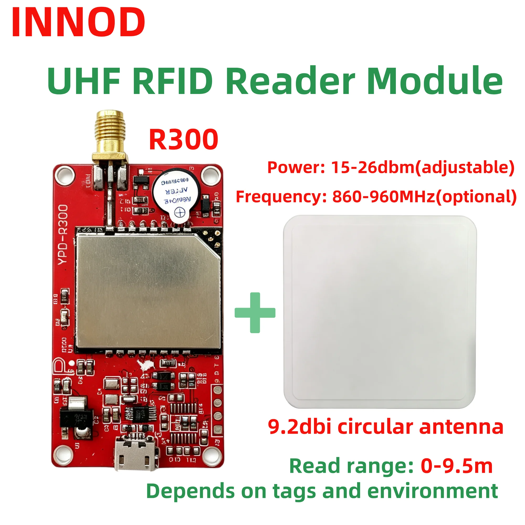 new-r300-small-long-range-uhf-rfid-reader-module-for-arduino-esp32-raspberry-pi-free-sdk-r300-with-uart-ttl-interface