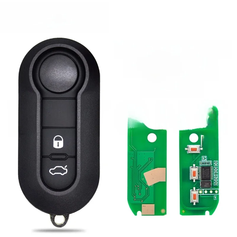 Datong World Kluczyk samochodowy do Fiat 500L Ducato Citroen Jumper Peugeot Boxer Marelli Fiat 500 Doblo Grande Punto Delphi PCF7946 433MHz — 2