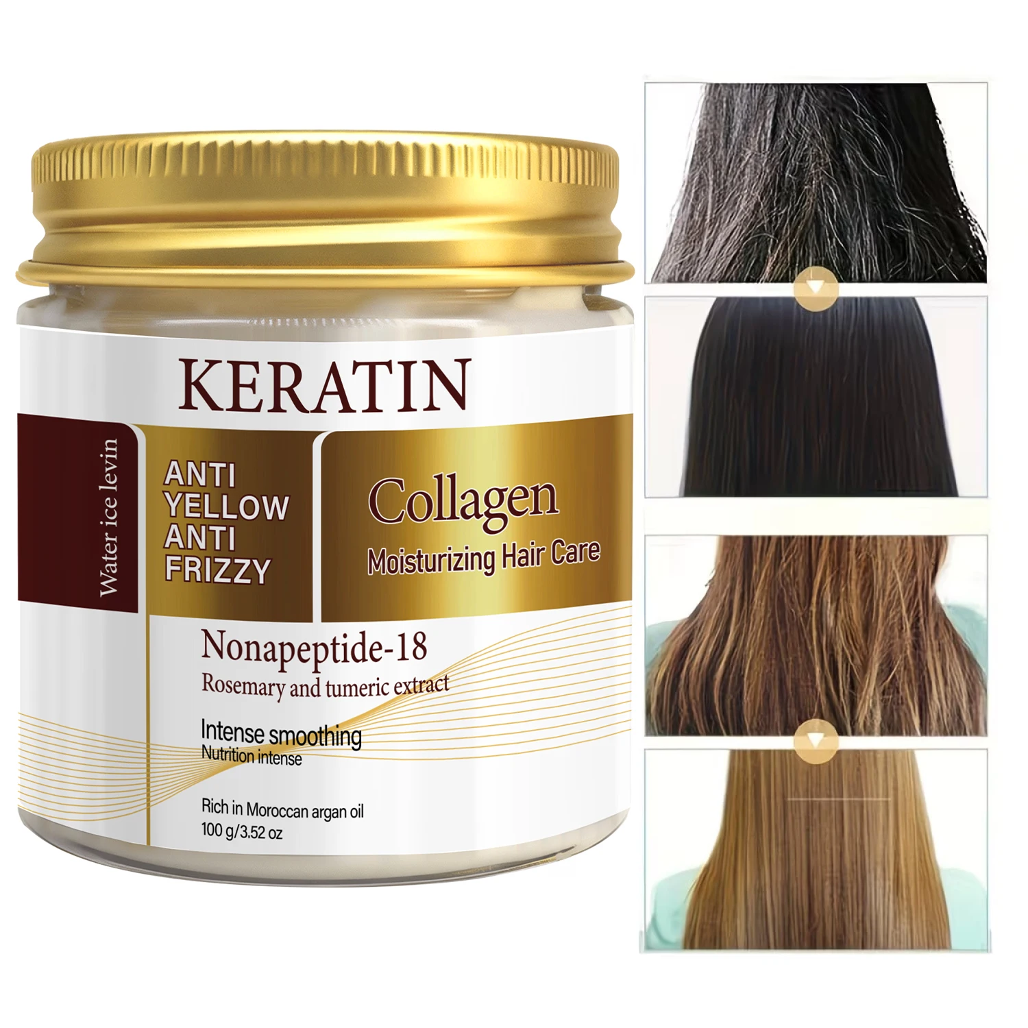 Water Ice Levin Keratin Collag - огляд і ціна Hair Care Cream