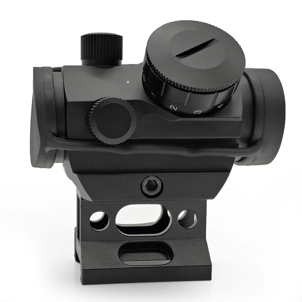 Compact 1x28mm Red Dot Sight with Red Coating  11 Brightness Levels and 1-Inch Riser Mount