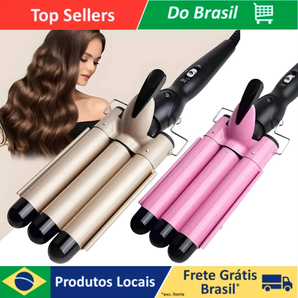 Chapinha Triondas Modelador de Cachos Ondulador Formador Triplo