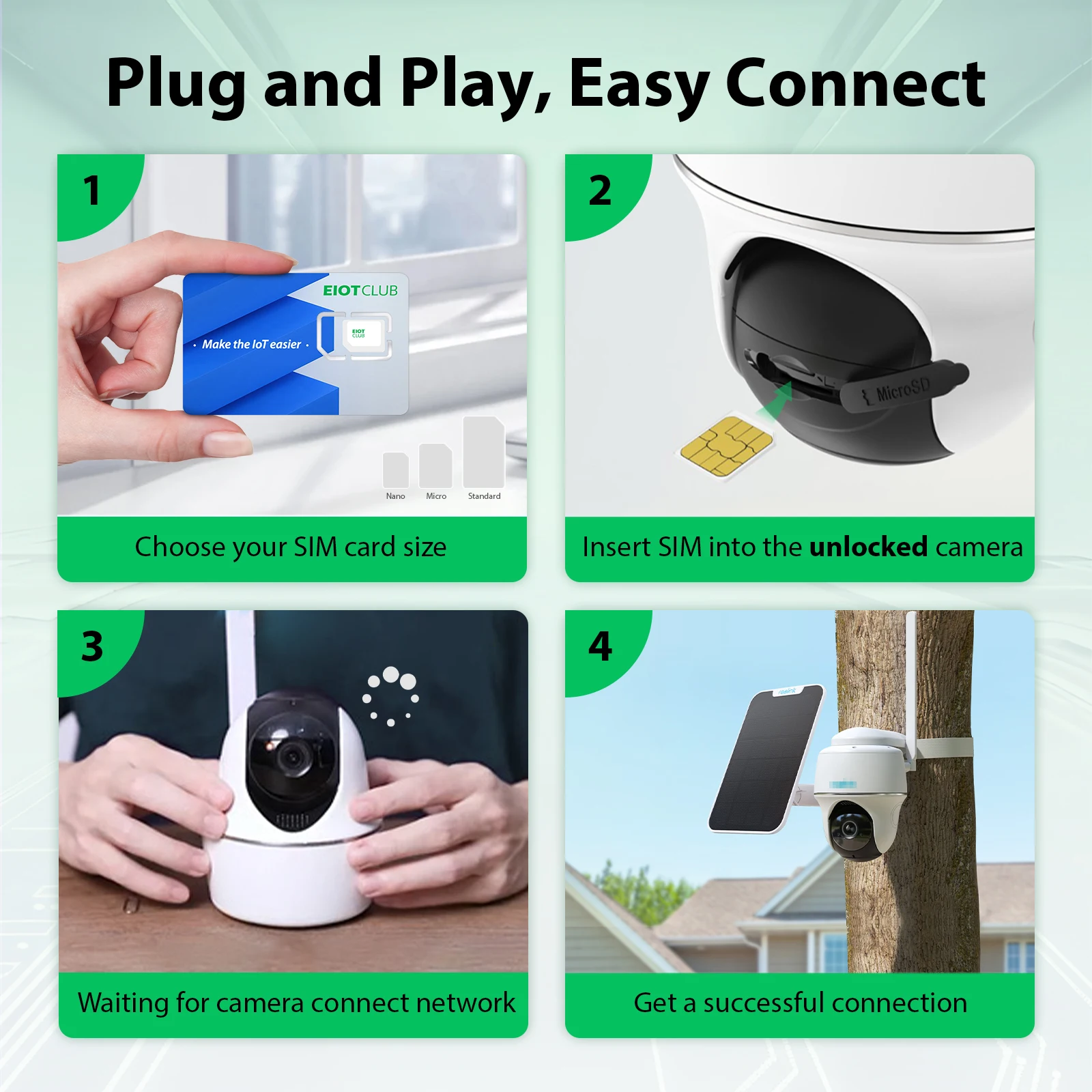 بطاقة SlM للبيانات المدفوعة مسبقًا في الولايات المتحدة الأمريكية - بطاقة SIM 4G LTE، دعم AT&T، T-Mobile، وVerizon، شريحة بيانات فقط لأجهزة إنترنت الأشياء غير مقفلة #3