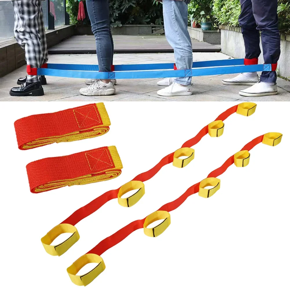 Spel Gigantische voetstappen Team Samenwerking Balans Aanraaktraining Plezier Sportspellen Rekwisieten 3-6 personen Buitensportspeelgoed voor kinderen - afbeelding 2