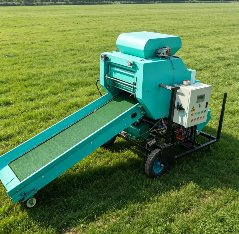 Mini Fully Automatic Maize Corn Hay Silage Baler Grass Bale and Wrapper Machine Packing Machine Price for Sale