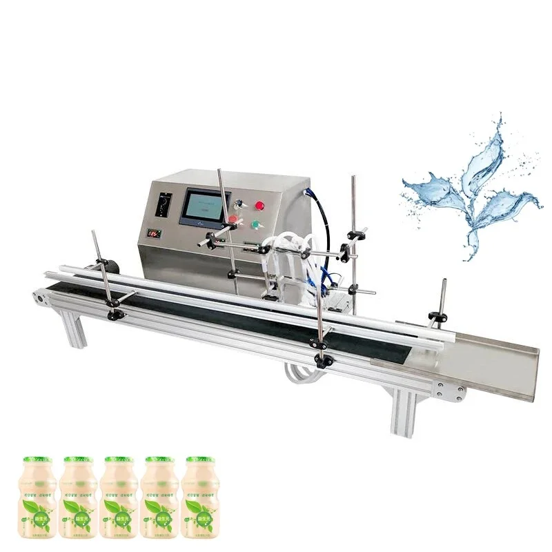 Filling Water Machine/ Small Soda Can Beer Cold Drink Bottle Filling Machine/ Liquid Filling Machine With Conveyor Belt