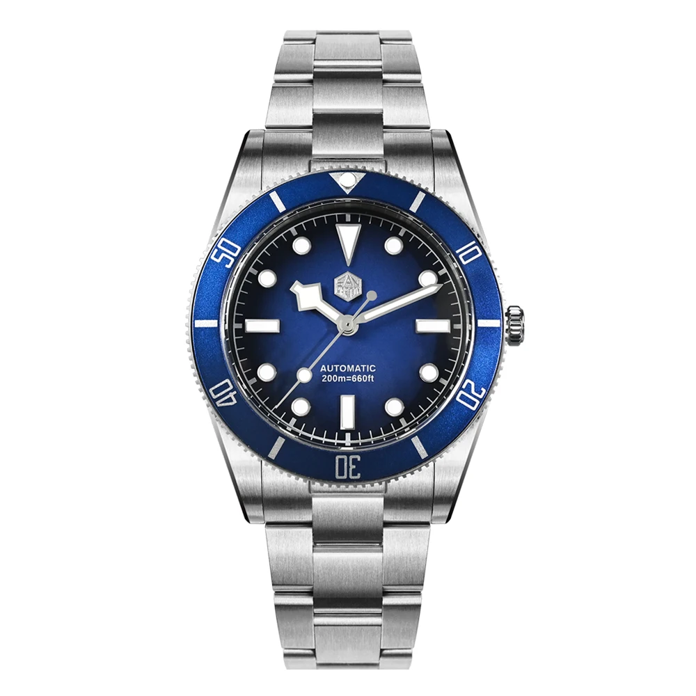 San Martin New Upgraded 37mm BB54 Vintage Men Diver Watch ST2130 Automatic Mechanical Sapphire Luminous Waterproof 200m SN0138 image 3