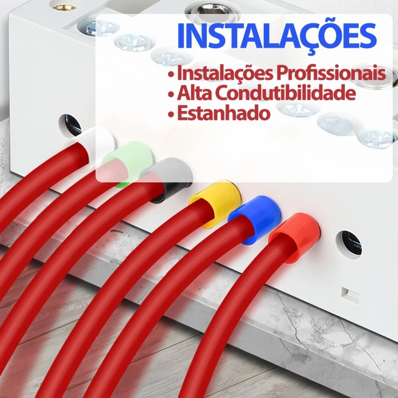 Insulated Wire Connectors For Secure Electrical Connections, Tubular Crimp Terminals, 1300 Pcs per Box