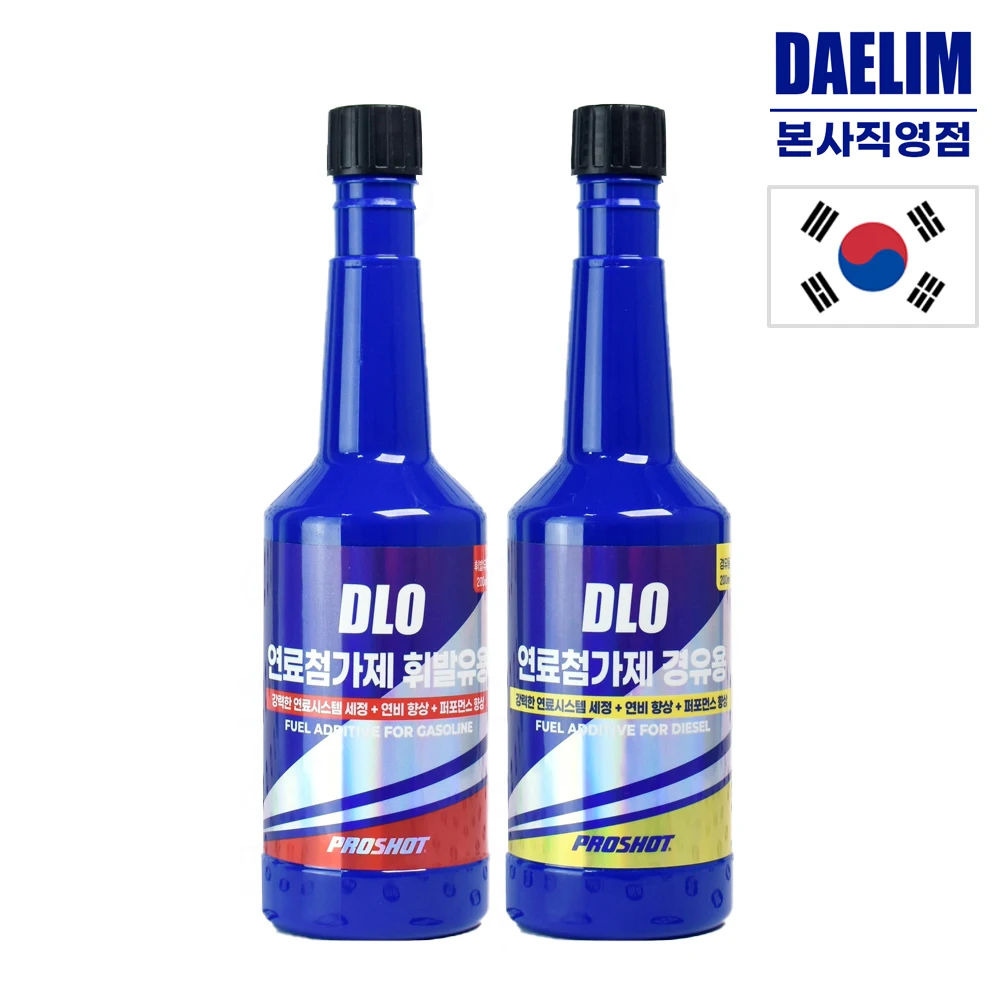 DAELIM DLO Fuel Addtive 200ml Gasoline or Diesel manufactured in Korea