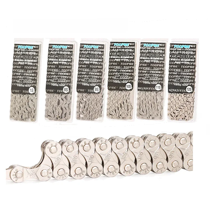 AliExpress TOOPRE Bicycle Chain Single 1/ 6/7/8 /9 /10 /11 /12 Speed Silver Gold Ultralight Mountain Road Bike Chain