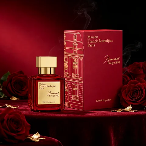 Maison Francis Kurkdjian Baccarat Rouge 540 Extrait De Parfum Spray for Unisex – Iconic Oriental Floral & Woody Scent, Bitter Almond, Saffron, Jasmine & Cedarwood, Long-Lasting Luxury Fragrance, Perfect Gift, 2.3 Fl oz / 70 ml
