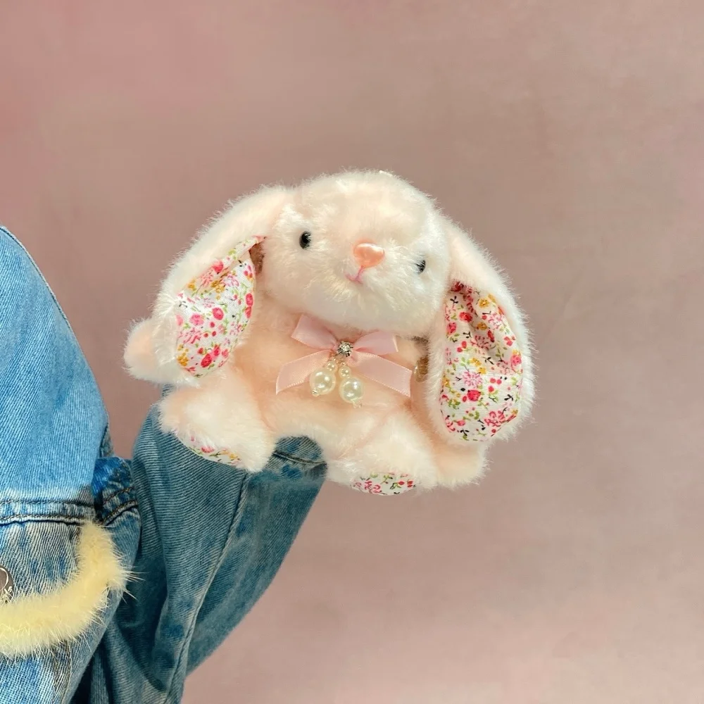 New Fashion Cute Pink Plush Big Ear Rabbit Headphone Case for Apple AirPods 2 3 4 Pro2 Pro3 Protective Case Sweet INS Girls Gift view 4
