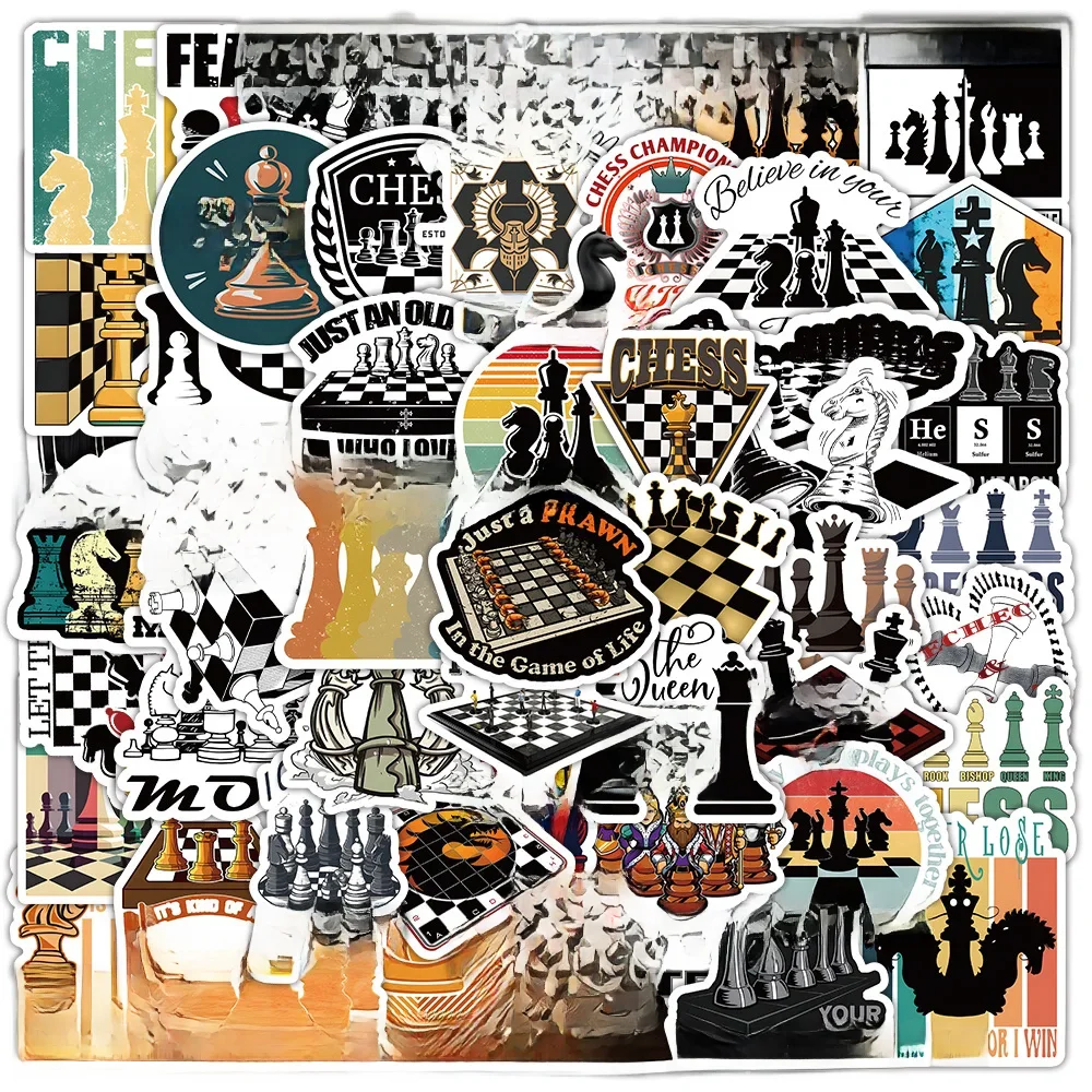 AliExpress GOGOTU 10/30/50PCS Funny Chess Stickers Cartoon Graffiti Sticker Kid Toy DIY Diary Luggage Laptop Phone Car Bike Skateboard Decals Gift