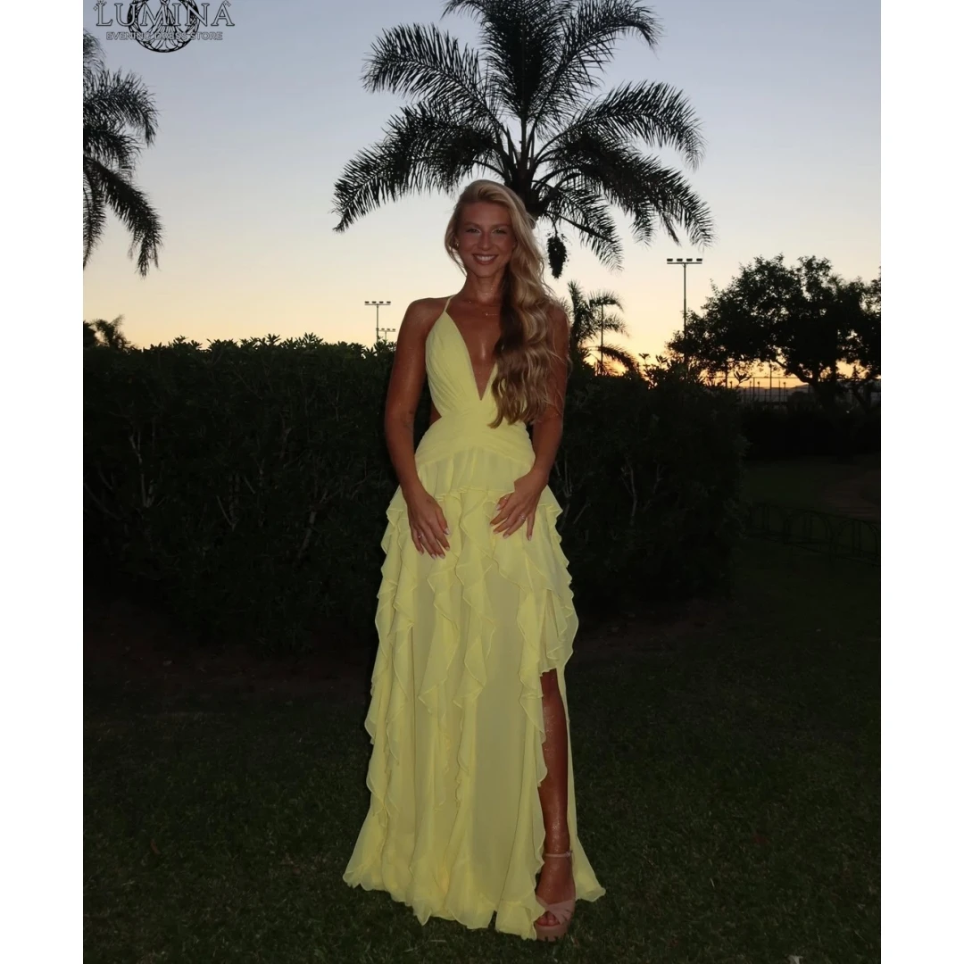 

Lumina Satin Evening Dresses Wedding Guest Dress Woman Fishtail Skirt Elegant Bridesmaid Party Dress Custom Made Slit Prom 2026