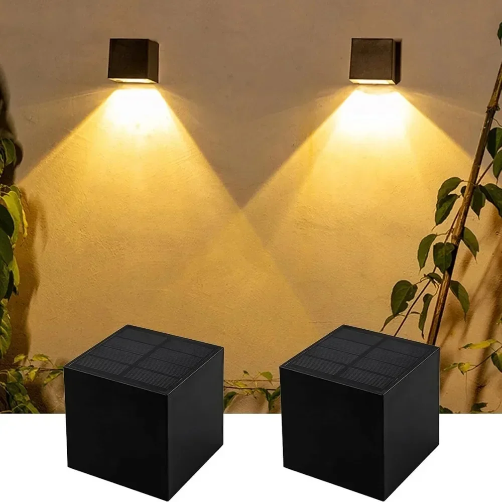 Zonne-Energie Verlichting Voor Buiten Zonne-Energie Wandverlichting Tuin Led Zonne-Energie Draadloze Waterdichte Hek Verlichting Voor Veranda Pad Garage - afbeelding 2