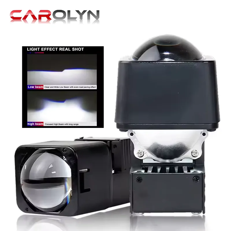 

Светодиодная линза CAROLYN 1,5 дюйма, матричная, Bi-LED, дополнительная фара, светодиодный прожектор дальнего света, противотуманная фара для автомобиля, мотоцикла, аксессуары, 12В