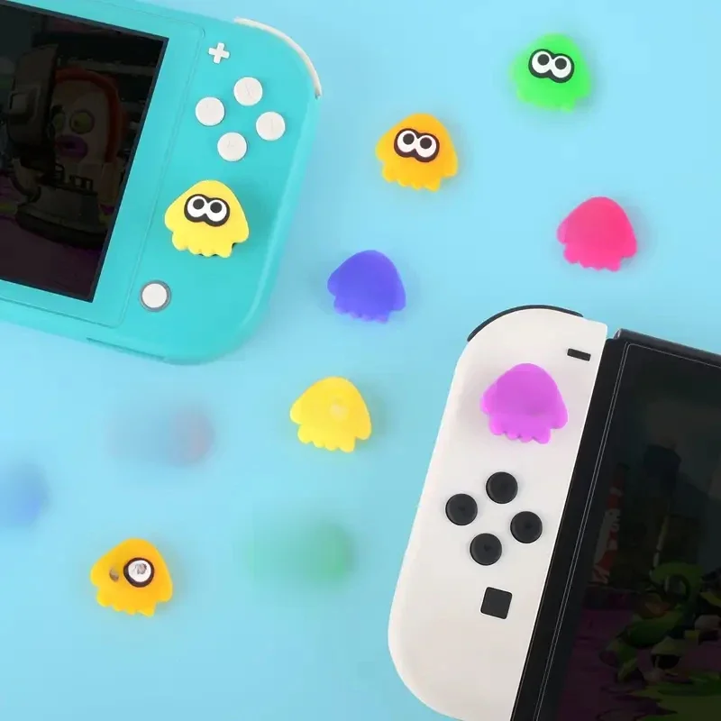 Poignée de pouce Joycon poulpe mignonne pour Switch, Switch OLED, Switch Lite, housse de contrôleur de jeu 3D Nintendo Switch