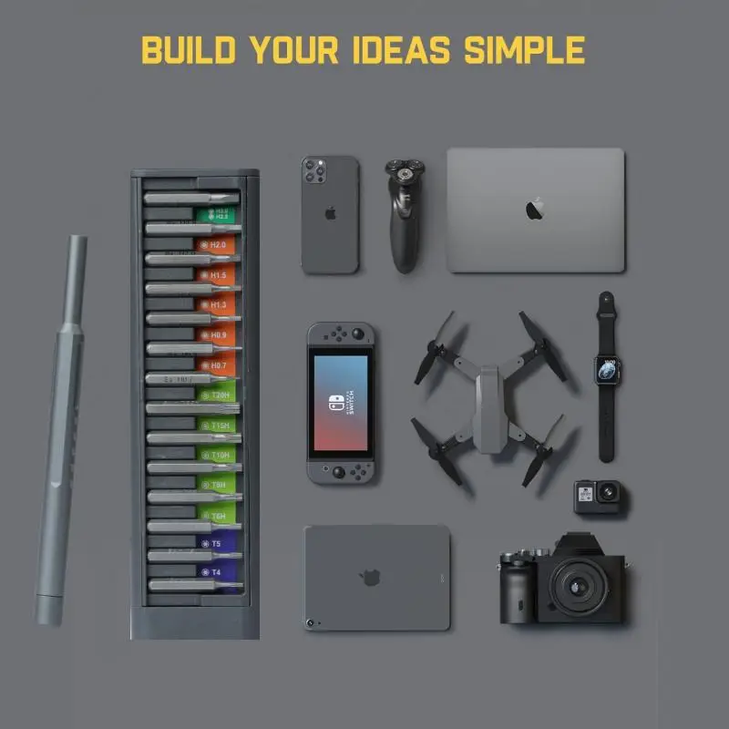 VMAN Precision Screwdriver Set 49 in 1 Torx Hex Phillips Magnetic Screwdriver Bit Phone Watch Laptop Mini Repair Tool Set