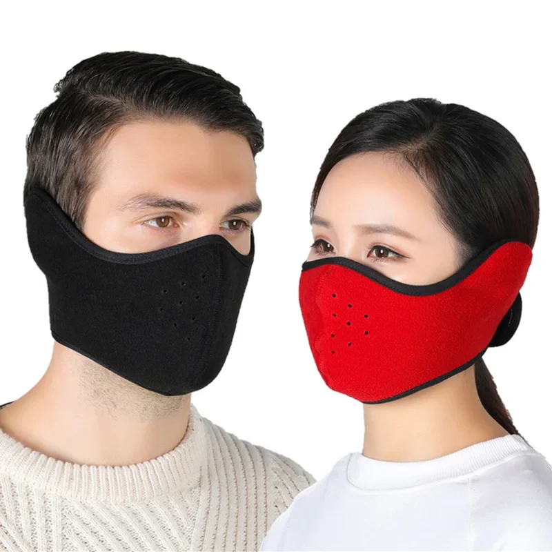 AliExpress NONE Fashion Winter Half Face Mask Thermal Fleece Ear Mouth Cover Neck Warmer Windproof Cycling Snowboard Ski Hiking Sport Scarf