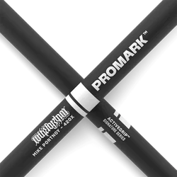 Promark by D'addario TXMP420XW-AG Mike Portnoy Signature ActiveGrip 420X Hickory Oval Tip Drumsticks