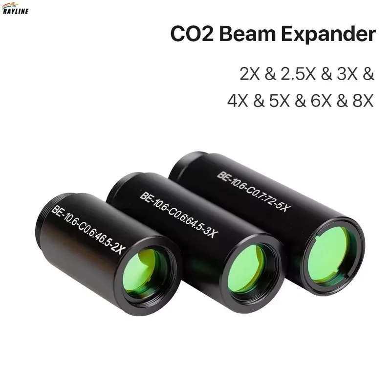 CO2 Laser Beam Expander 2X 2.5X 3X 4X Galvanometer Laser Marking Lense Optics Beam Expand