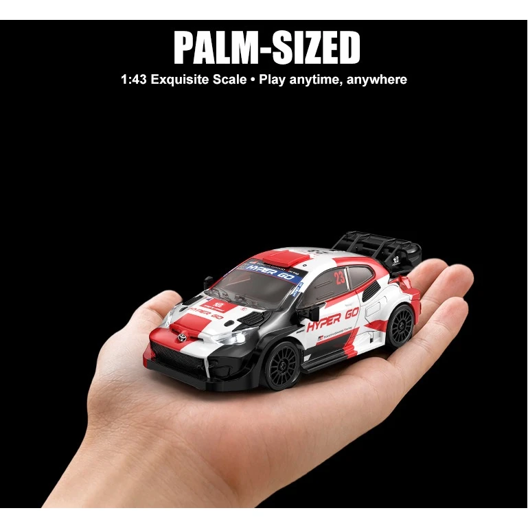 MJX Hyper Go 43308 1/43 Mini RC Car  4WD Toyota GR Yaris RC Drift Car with Gyro Remote control car For Adult Kids