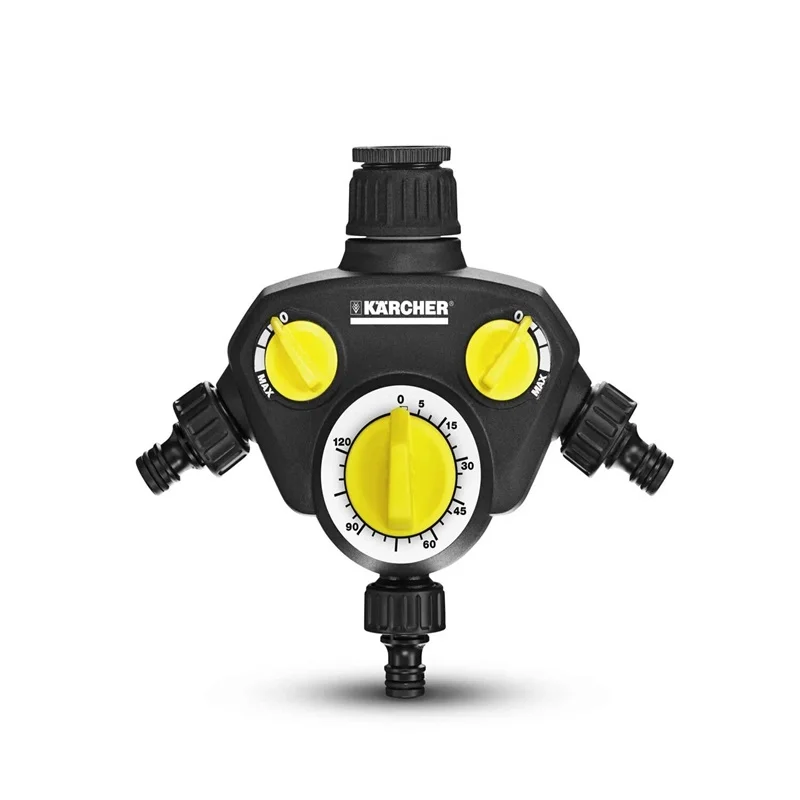 

Karcher Irrigation Computer Wt 2000 working time is 120 minutes Suitable For Connecting 3 Hoses To A Single Armature