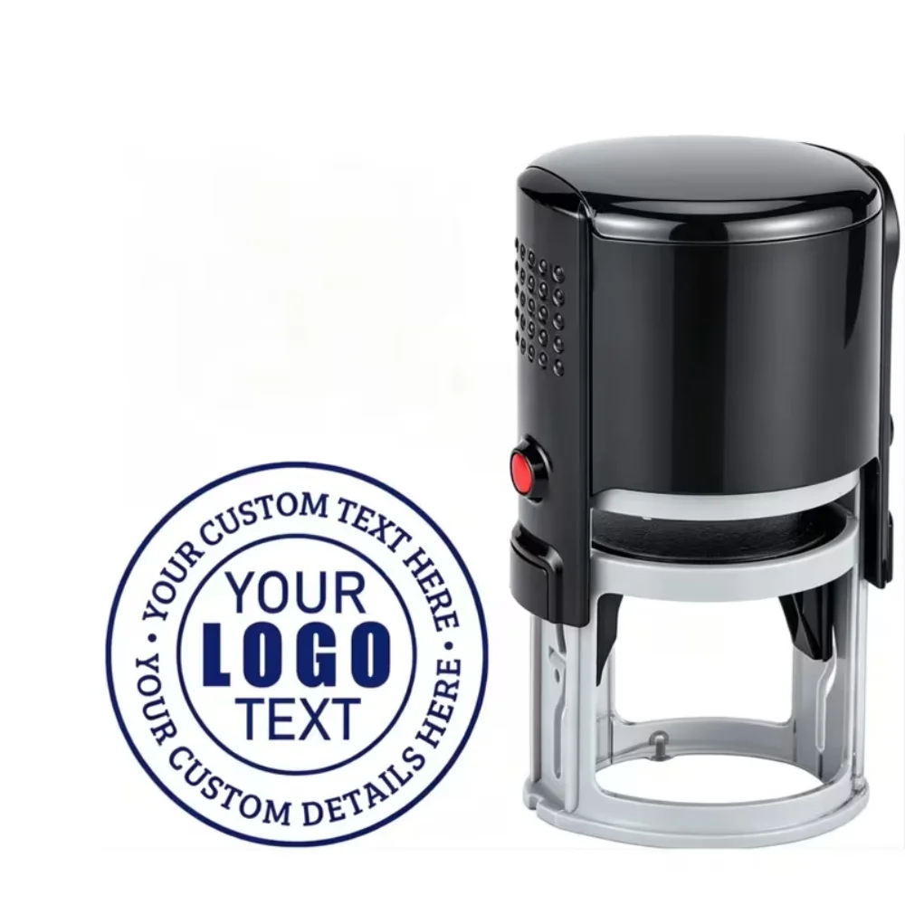 Custom Self-Inking Stamp With Your Own Logo,Photosensitive Ink / Rubber Stamp,Personalize Your Logo Multiple Ink Color Option