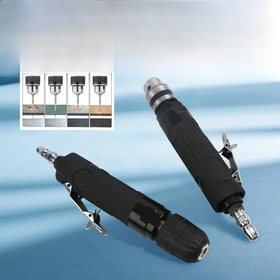 Air Drill Pneumatic 3/8'' Air Drill Mini Drilling Machine Straight Drill Gun Sanding Machine Drilling Machine Tools