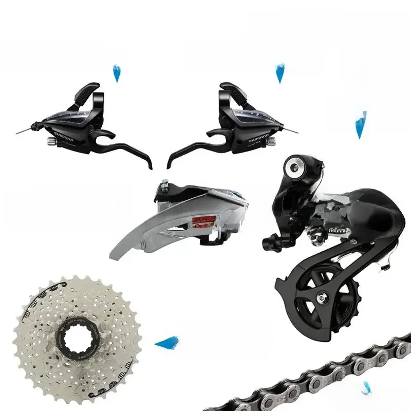 AliExpress UK Shimano SHIMANO ALTUS ACERA 3x8 Speed Groupset include EF500 Shifters M310 M360 Front/Rear Derailleur HG200