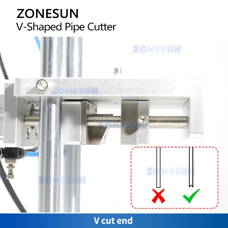 Zonesun ZS-JG300V Машина для резки погружной трубки V Пневматический полуавтоматический распылительный насос для резки труб