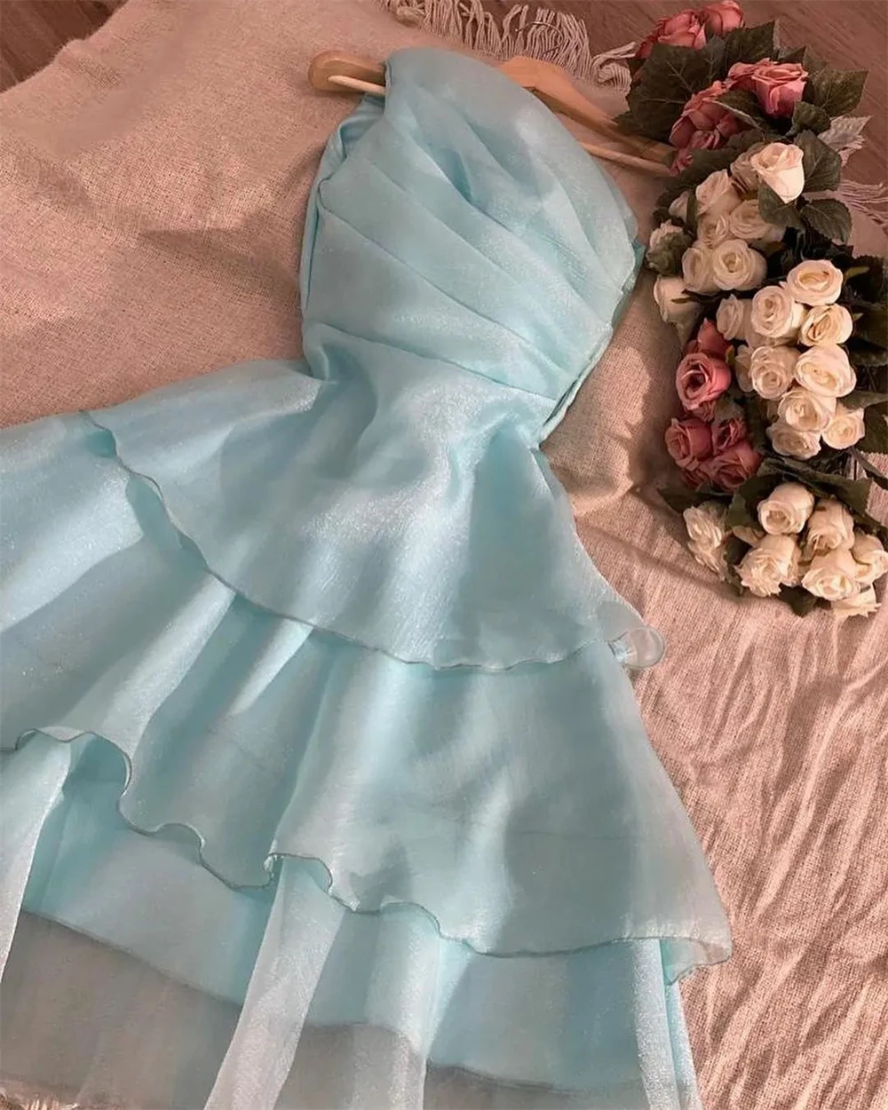 Gaun Prom kualitas tinggi gaun acara Formal sifon berlapis satu bahu A-line gaun acara فساتين semi Yi Yi Yi فسsemi Yi 2023