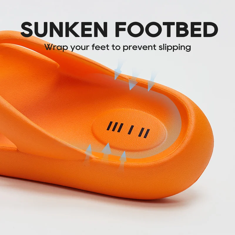 UTUNE Women’s Height Increasing Flip Flops Platform Sandals Thick Sole Summer Beach Shoes Comfortable Slippers for Women