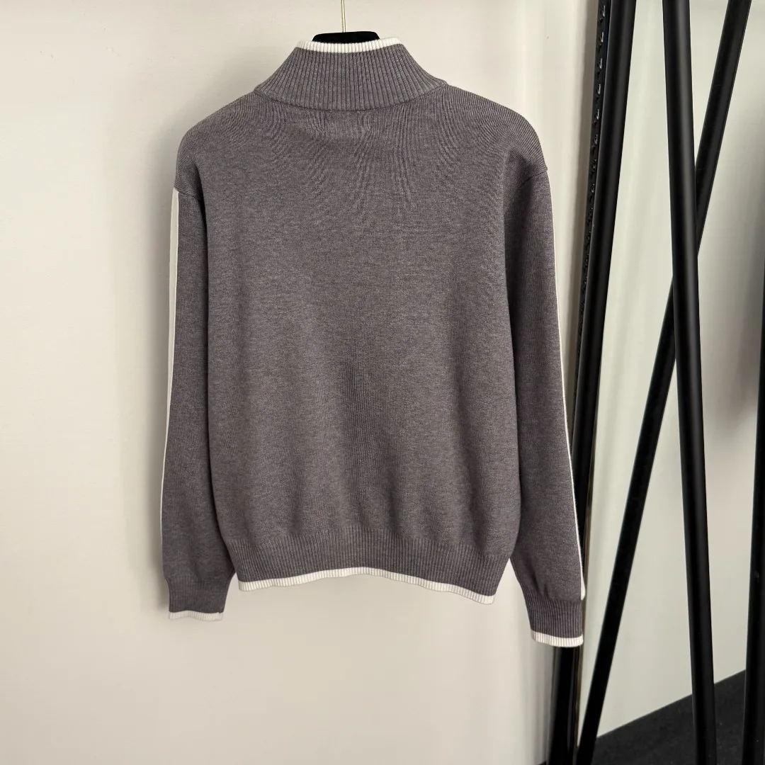 

Autumn-Winter 2025 New Knit Set for Women: Long-Sleeve Zip-Front Cardigan with High-Waisted Wide-Leg Trousers