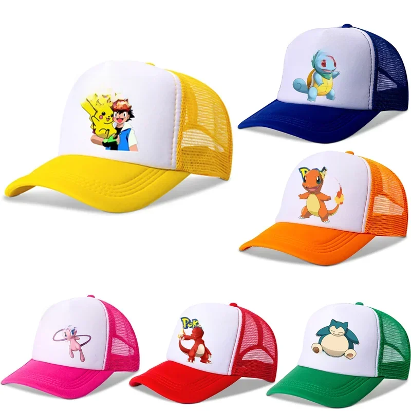 Pokemon Pikachu Baseball Kappe Mädchen Frauen Hip Hop Mama Hut Erwachsene Liebhaber Sommer Sonnenhut