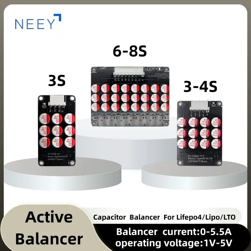 Wholesale 5A Active Equalizer Balancer 3S 4S 8S Lifepo4 Lipo LTO Battery Energy Capacitor  Current  0.1-6A