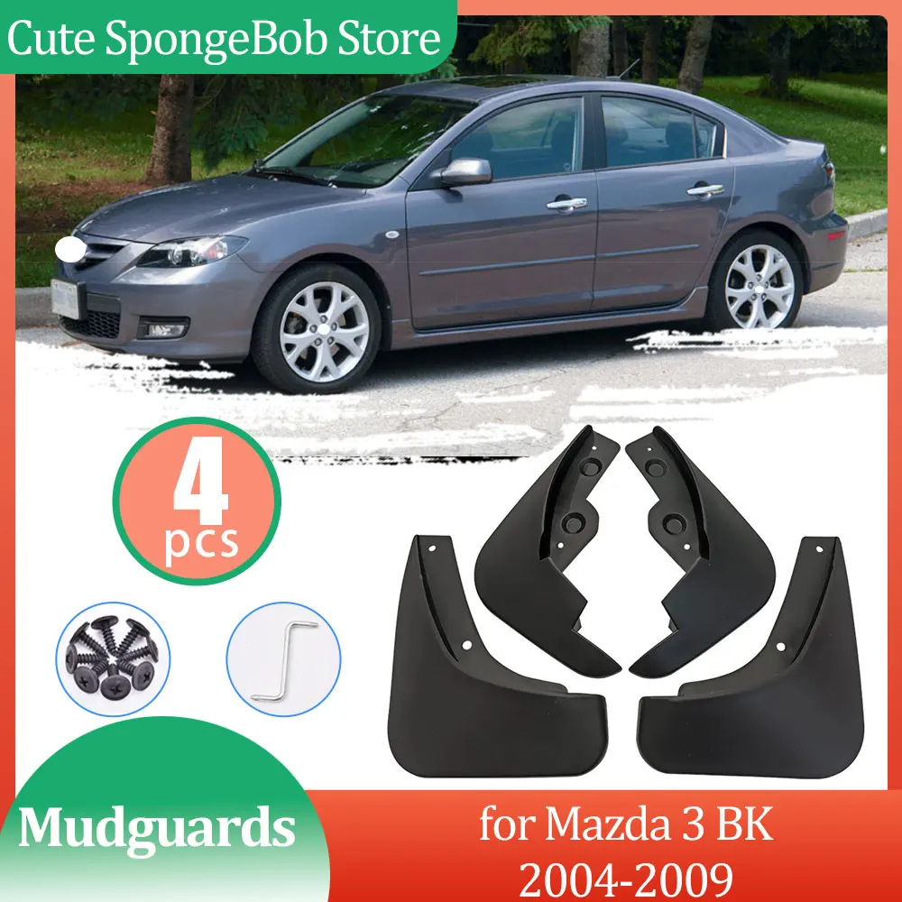 for Mazda Axela Sport 23S Mazda3 BK 2004 2005 2006 2007 2008 2009 Mudguards Mud flaps Fender Flare Flap Splash Guard Accessories