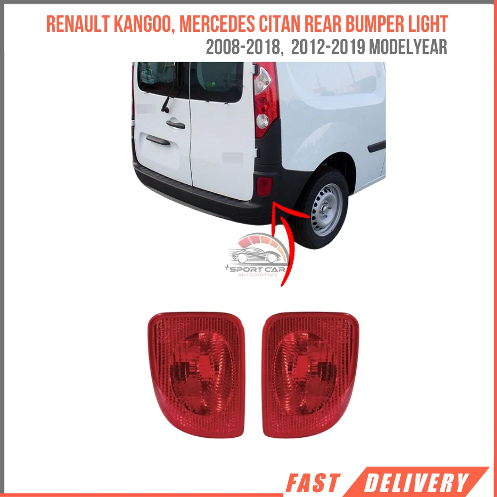 For Right or Left Rear Bumper Reflector For Renault Kangoo 2 3 2008-2018, Mercedes Citan 2012-2019 8200419906