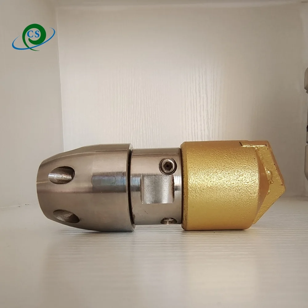 1/2 High Pressure Rotating Nozzle Diamond point wear and durable Dredge Sewer Pipe Drill Brick Cement Oil Cleaning Dirt Blocking
