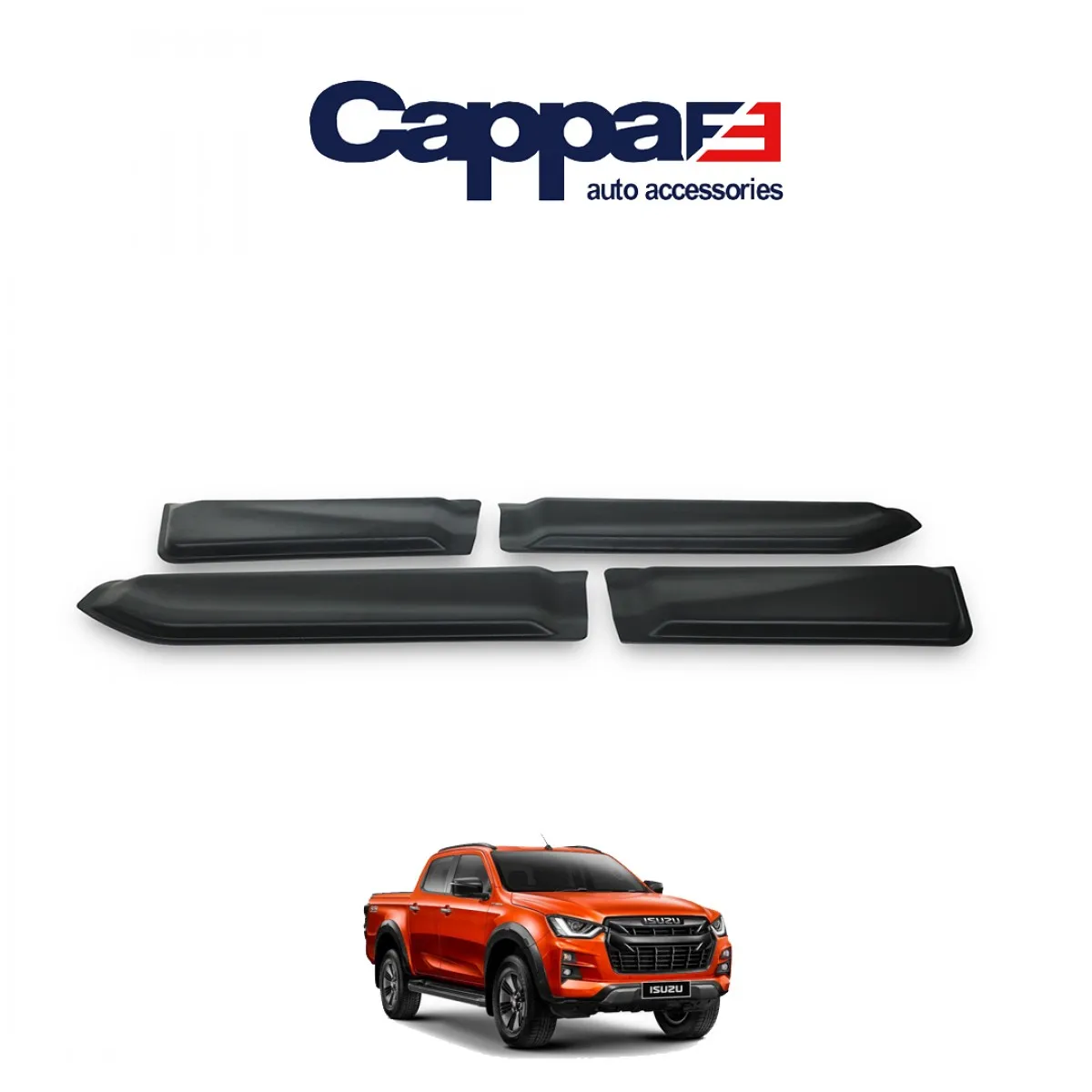 For Isuzu Dmax  Door SiDE HOOD PROTECTOR Kit 2021 and LATER Models 4 pieces ---AUTO STYLİNG car accessories tuning hot modified