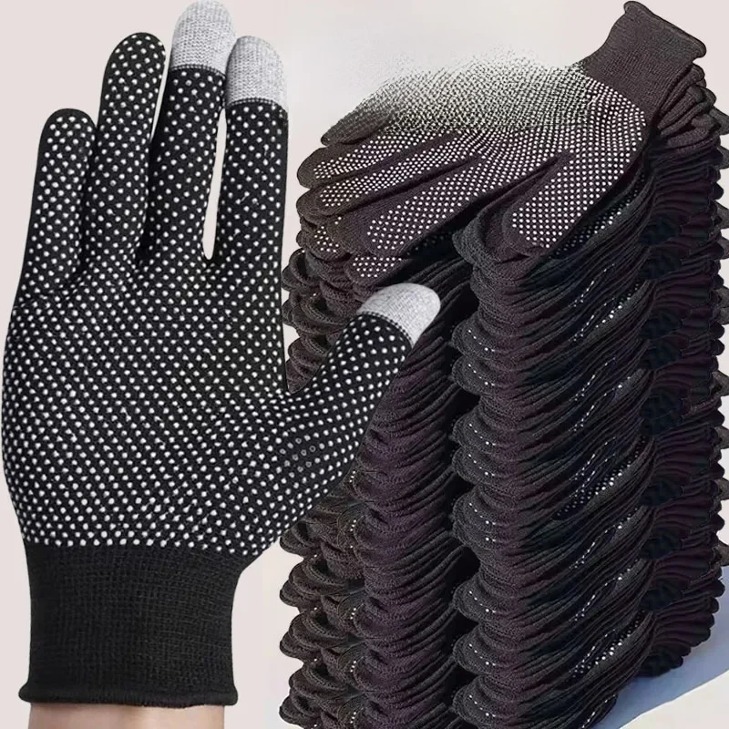 AliExpress NONE Non-slip Touch-Screen Nylon Gloves for Men Women in Summer Outdoor Cycling Work Fitness Breathable Non-slip Dispensing Gloves